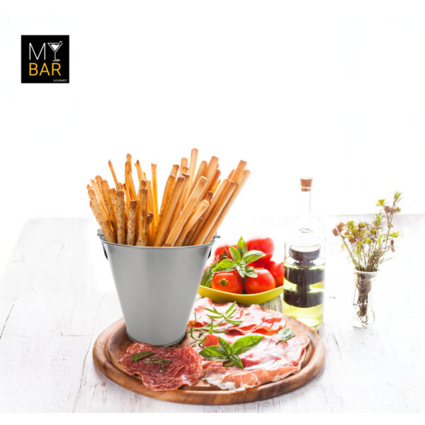 Secchio con Manico My Bar Argentato Acciaio 15 x 10 x 15 cm (24 Unità)