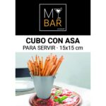 Secchio con Manico My Bar Argentato Acciaio 15 x 10 x 15 cm (24 Unità)