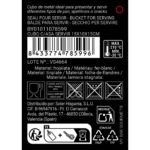 Secchio con Manico My Bar Argentato Acciaio 15 x 10 x 15 cm (24 Unità)