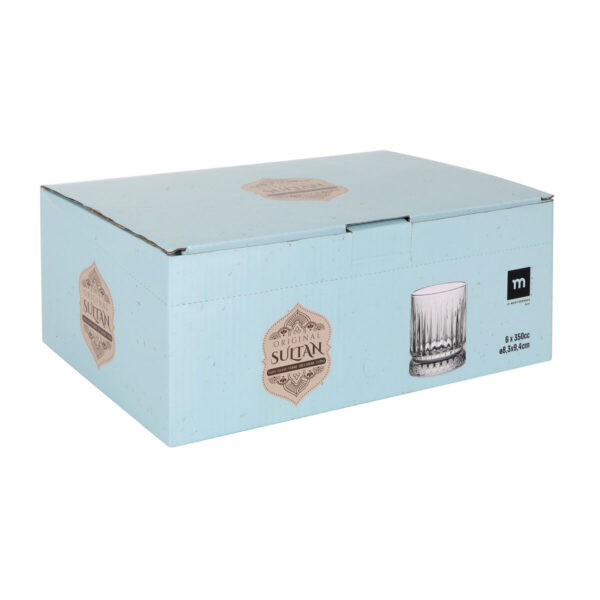 Bicchiere La Mediterránea Sultan Trasparente Vetro 350 ml (48 Unità)