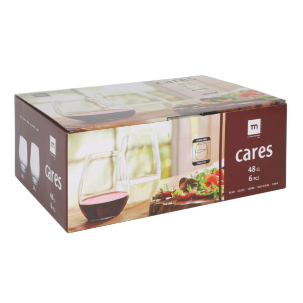 Bicchiere La Mediterránea Cares Trasparente Vetro 480 ml (36 Unità)