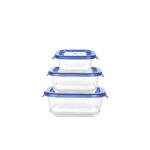 Set di scatole porta pranzo Inde Soul 0,8 L 3 Pezzi (8 Unità)