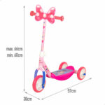 Monopattino Minnie Mouse Gomma Metallo Plastica Rosa
