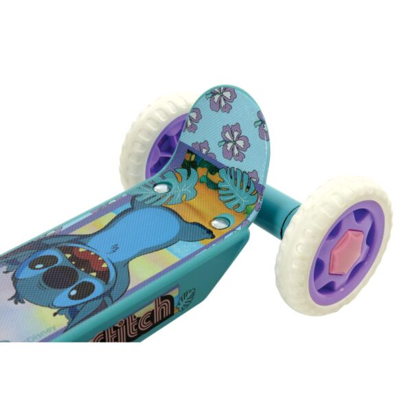 Monopattino Stitch Gomma Metallo Plastica Azzurro