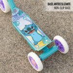 Monopattino Stitch Gomma Metallo Plastica Azzurro