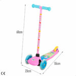 Monopattino Scooter Peppa Pig Gomma Metallo Plastica