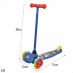 Monopattino Scooter Spidey Gomma Metallo Plastica