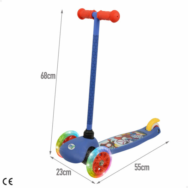 Monopattino Scooter Spidey Gomma Metallo Plastica