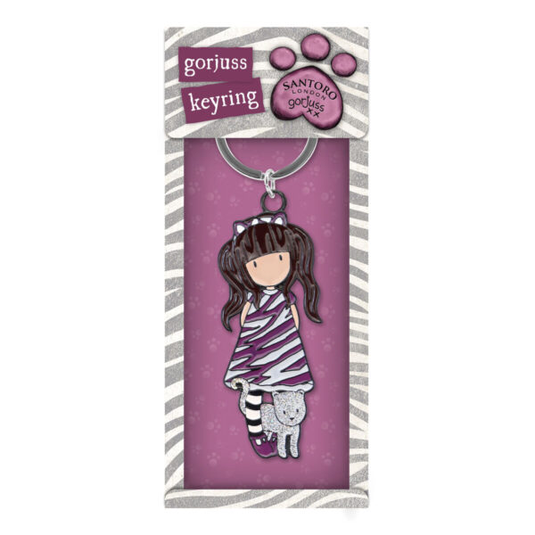 Portachiavi Gorjuss Purrrrrfect love 12 Pezzi