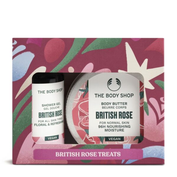 Gel Doccia The Body Shop BRITISH ROSE 2 Pezzi