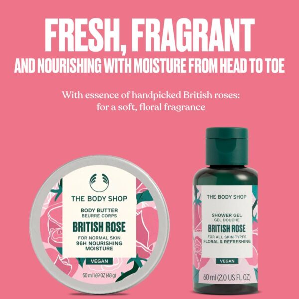 Gel Doccia The Body Shop BRITISH ROSE 2 Pezzi