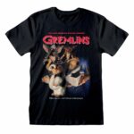 Maglia a Maniche Corte Gremlins Homeage Style Nero Unisex