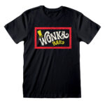 Maglia a Maniche Corte Unisex Willy Wonka Wonka Bar Nero