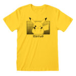 Maglia a Maniche Corte Unisex Pokémon Pikachu Katakana Giallo