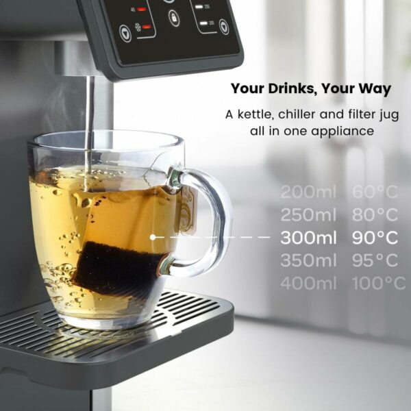 Dispenser di Acqua Aqua Optima STAUR001 Nero Plastica