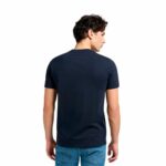 Maglia a Maniche Corte Uomo Lee Wobbly Logo Tee Blu Marino