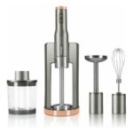Frullatore a Immersione Multifunzione con Accessori Haeger HB-80C.024A Grigio 800 W