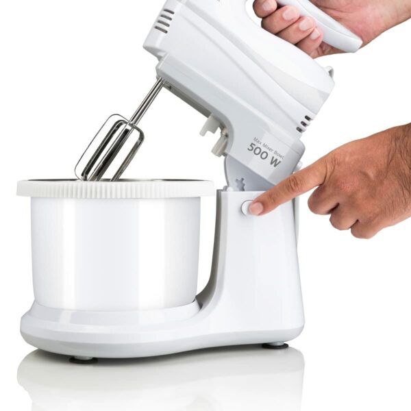 impastatrice mixer con ciotola Haeger BL-5BW.014A Bianco 500 W