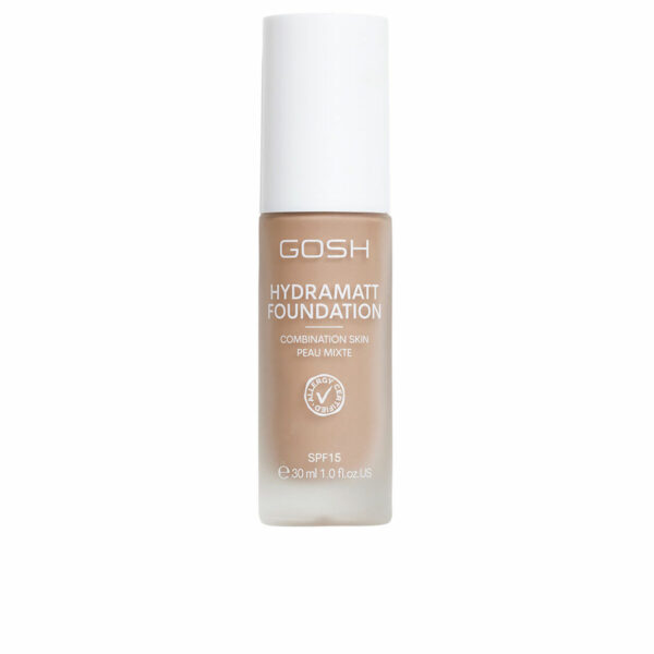 Base Cremosa per il Trucco Gosh Copenhagen HYDRAMATT Nº 012-Medium Dark-Neutral Spf 15 30 ml
