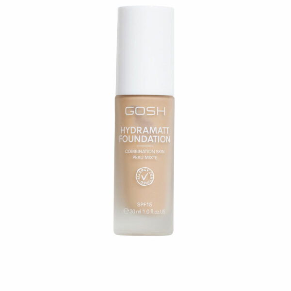 Base Cremosa per il Trucco Gosh Copenhagen HYDRAMATT Nº 008-Medium-Neutral Spf 15 30 ml