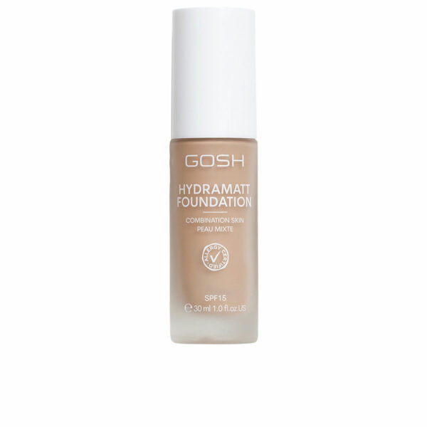 Base Cremosa per il Trucco Gosh Copenhagen HYDRAMATT Nº 010-Light Dark Red Spf 15 30 ml