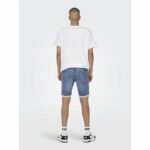 Shorts di Jeans per Uomo Only & Sons Onsply 8584 Blue Denim Azzurro