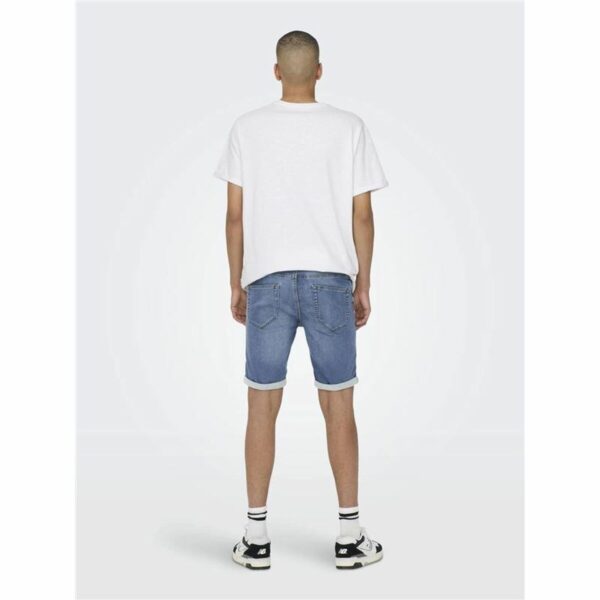 Shorts di Jeans per Uomo Only & Sons Onsply 8584 Blue Denim Azzurro