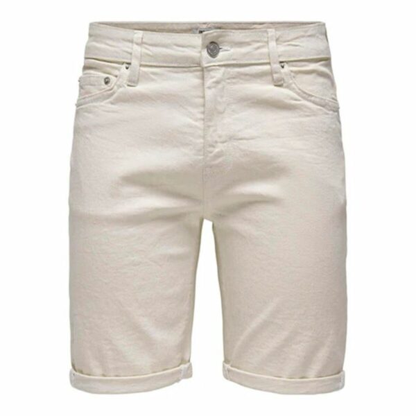 Shorts da Uomo Only & Sons Onsply 9296 Ecru Beige