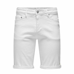 Shorts da Uomo Only & Sons Onsply 9297 White Bianco
