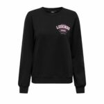Felpa senza Cappuccio Donna Only Onlkimmie Nero