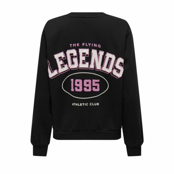 Felpa senza Cappuccio Donna Only Onlkimmie Nero