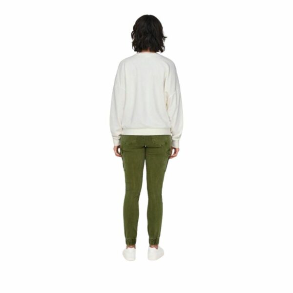 Felpa senza Cappuccio Donna Only Onllayla L/S Wings Bianco