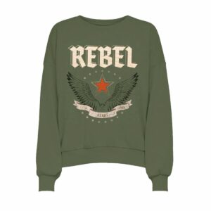 Felpa senza Cappuccio Donna Only Onllayla L/S Wings O-Neck Azzurro