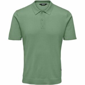 Polo a Maniche Corte Uomo Only & Sons Onswyler Life Reg 14 Ss Knit Verde