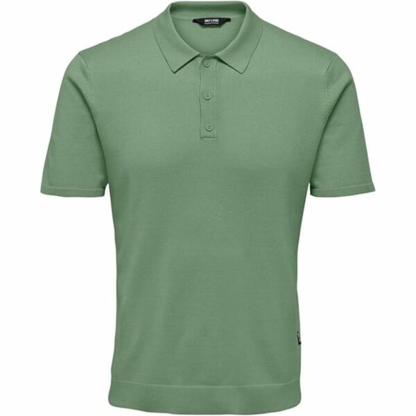 Polo a Maniche Corte Uomo Only & Sons Onswyler Life Reg 14 Ss Knit Verde
