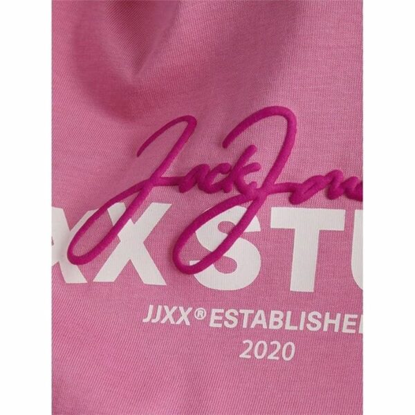 Maglia a Maniche Corte Donna Jack & Jones Jxamy Reg Rosa