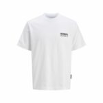 Maglia a Maniche Corte Uomo Jack & Jones Jcodynamic Dust Ss Crew Bianco