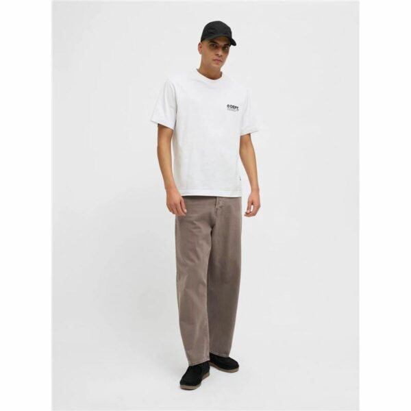 Maglia a Maniche Corte Uomo Jack & Jones Jcodynamic Dust Ss Crew Bianco