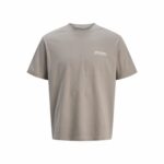 Maglia a Maniche Corte Uomo Jack & Jones Jcodynamic Dust Ss Crew Neck Marrone Chiaro