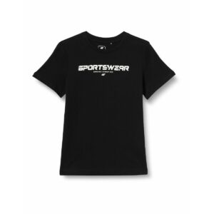 Maglia a Maniche Corte per Bambini 4F M0797 Nero