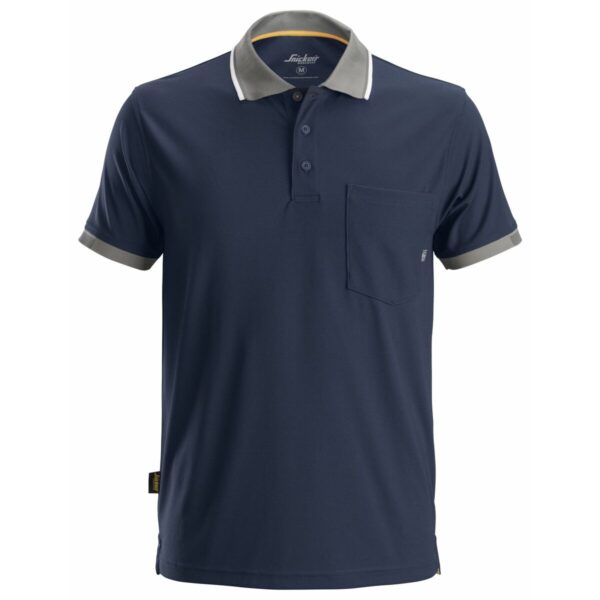Polo a Maniche Corte Uomo Snickers Workwear 2724 Polo AllroundWork Technology 37.5® Blu Marino