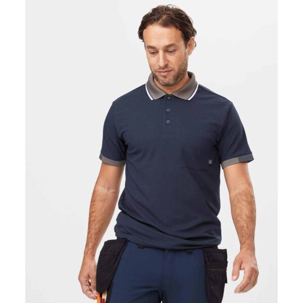 Polo a Maniche Corte Uomo Snickers Workwear 2724 Polo AllroundWork Technology 37.5® Blu Marino