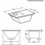 Piano Cottura ad Induzione Electrolux TCH74B01FB 71 cm 3200 W 7350 W