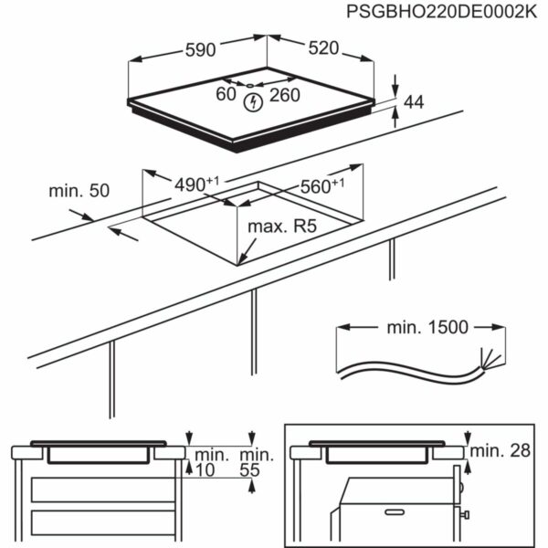 Piano Cottura ad Induzione AEG TN63IP0BFB