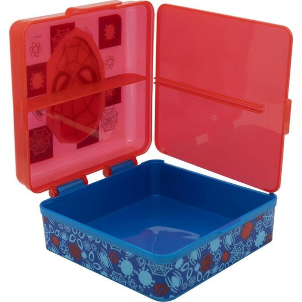 Contenitore a Scomparti Spider-Man CZ11274 Multicolore Plastica