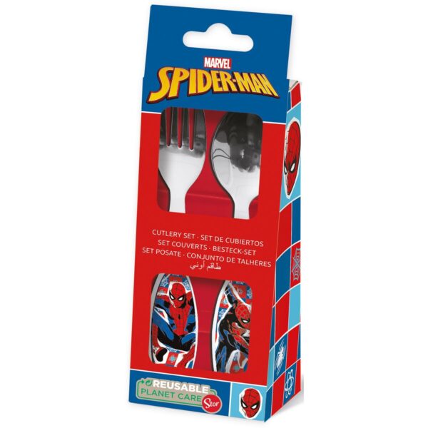 Servizio di Posate Spider-Man CZ11342 Acciaio inossidabile Multicolore 2 Pezzi
