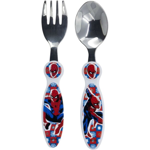 Servizio di Posate Spider-Man CZ11342 Acciaio inossidabile Multicolore 2 Pezzi