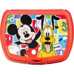 Portamerenda Mickey Mouse CZ11370 Rosso Plastica