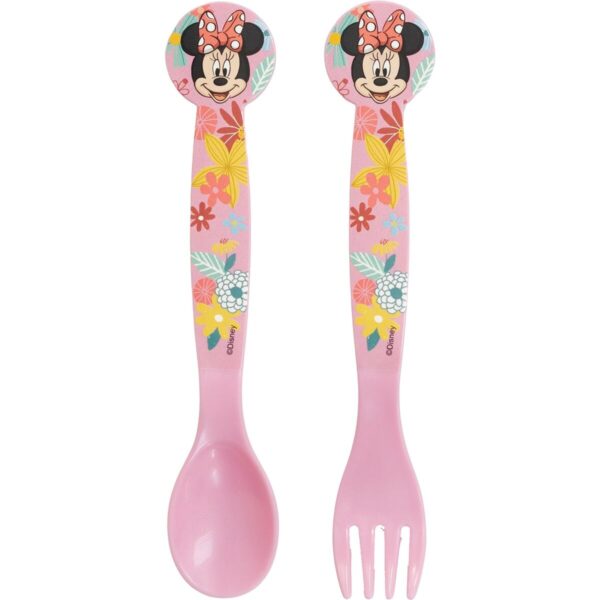 Servizio di Posate Minnie Mouse CZ11401 Rosa Plastica 2 Pezzi