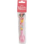 Servizio di Posate Minnie Mouse CZ11401 Rosa Plastica 2 Pezzi